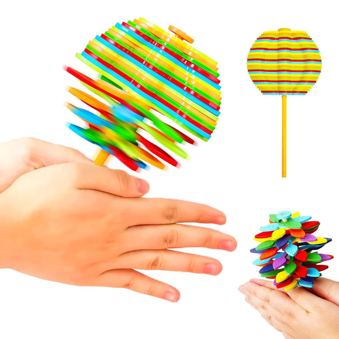 Candy Flower Toy for Kids, Stress Relief Toy - Colourfull Twisting and Rotating Fidget Spinner, Durable, Fun Stress Buster Gift