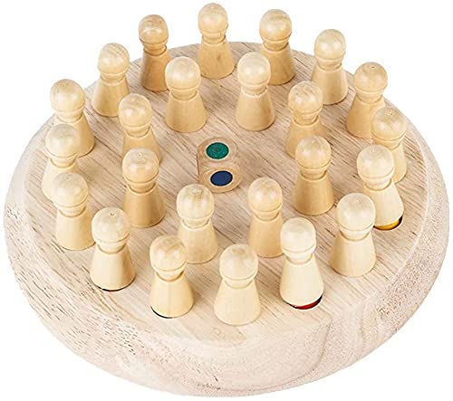 Wooden Memory Match Stick Chess Game,BLOWEST Colorful Memory Chess, Funny Block Board Game, Early Educational Toy, Brain Training Games