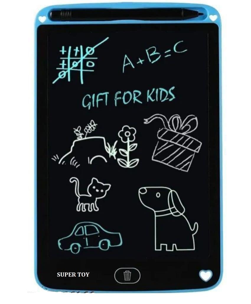 SUPER TOY 12 Inch LCD Writing Tablet Reusable E-Note Pad Graphic Drawing Best Birthday Gift for Kids Boys Girls