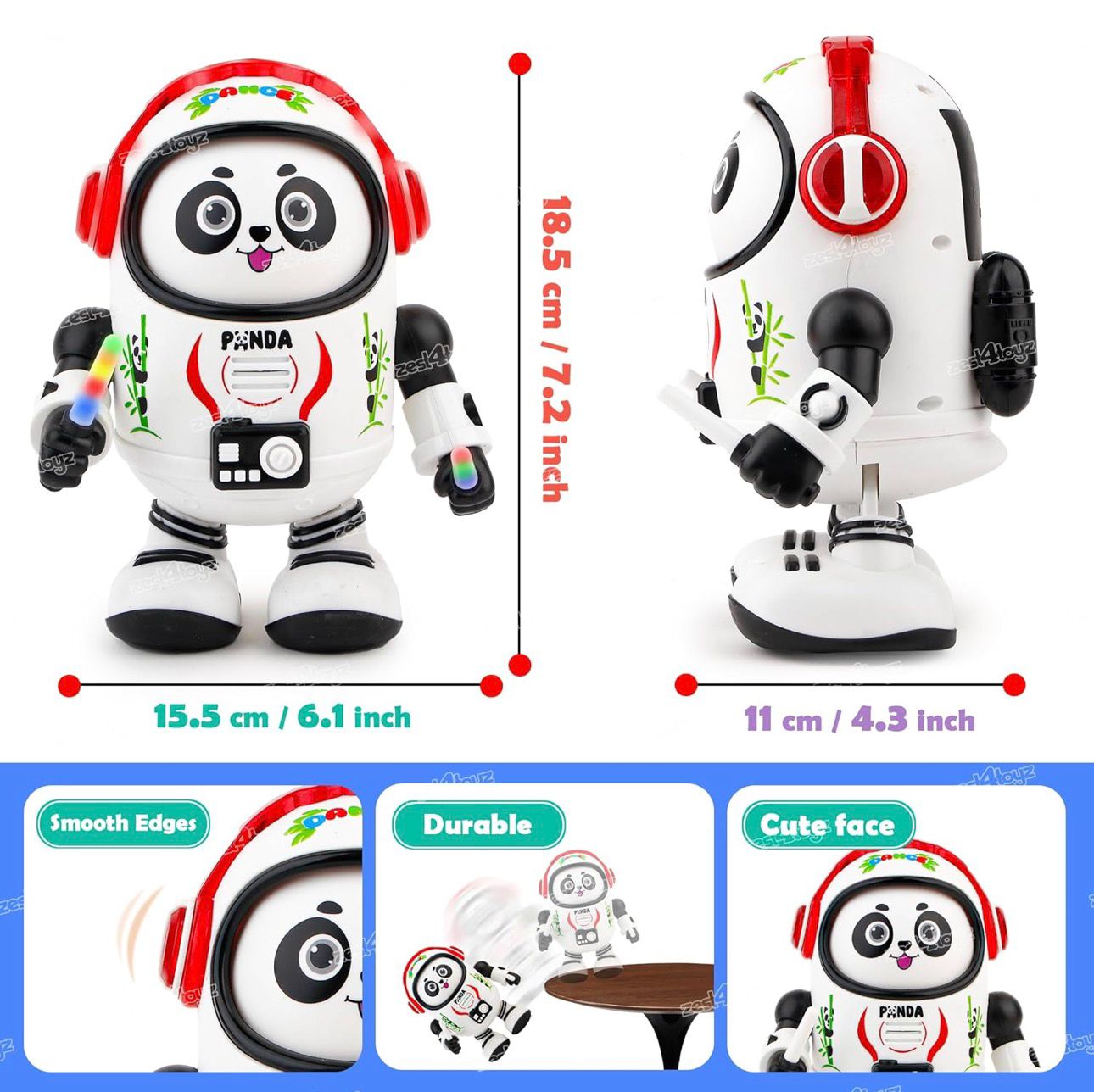 Dancing Space Panda Toy with Vibrant Light Effect & Musial Sound | Best Dancing Toy Gifts/Toddlers/Babies/Girls/Boys