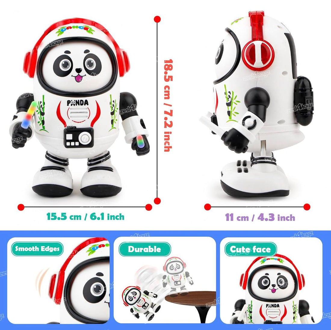 Dancing Space Panda Toy with Vibrant Light Effect & Musial Sound | Best Dancing Toy Gifts/Toddlers/Babies/Girls/Boys