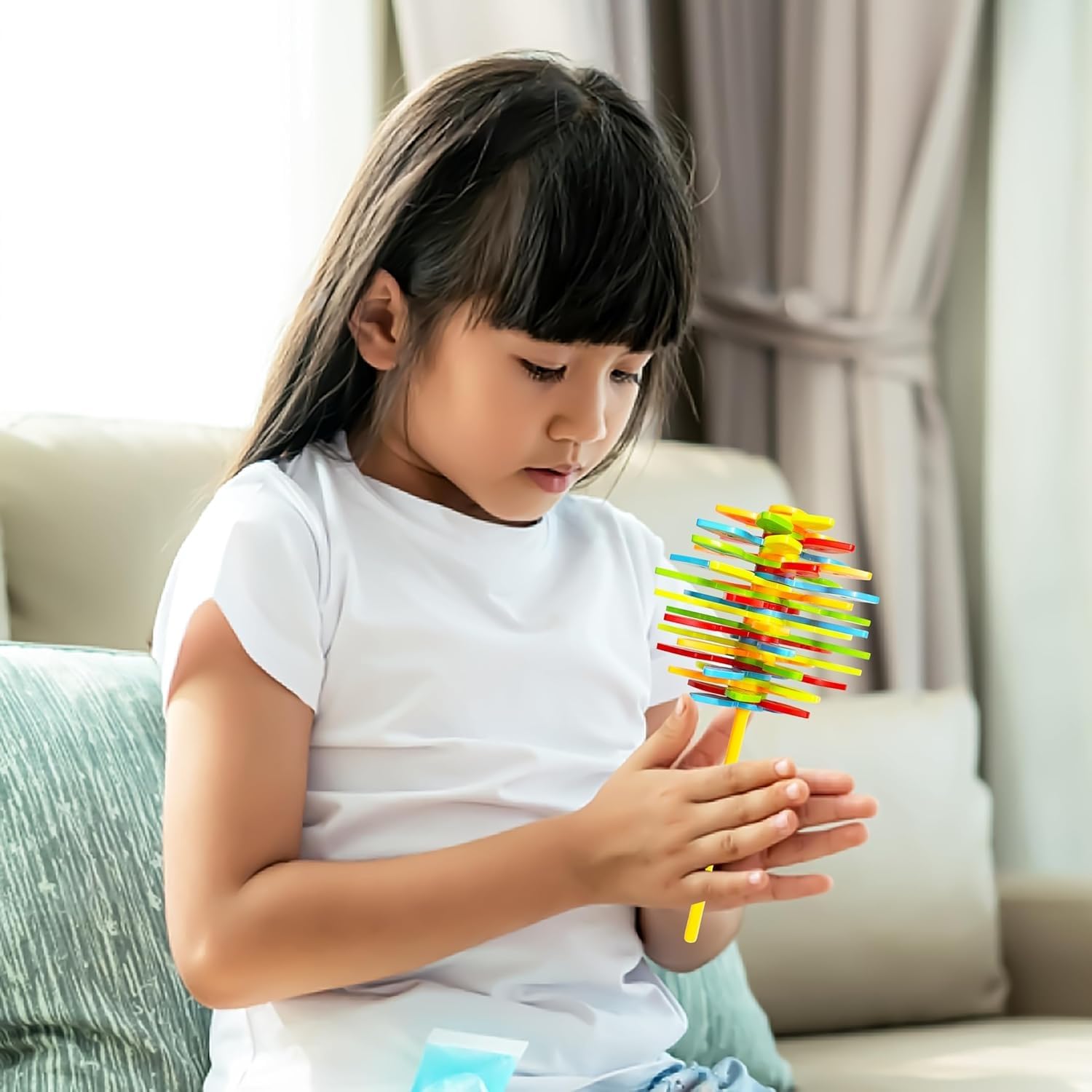 Candy Flower Toy for Kids, Stress Relief Toy - Colourfull Twisting and Rotating Fidget Spinner, Durable, Fun Stress Buster Gift