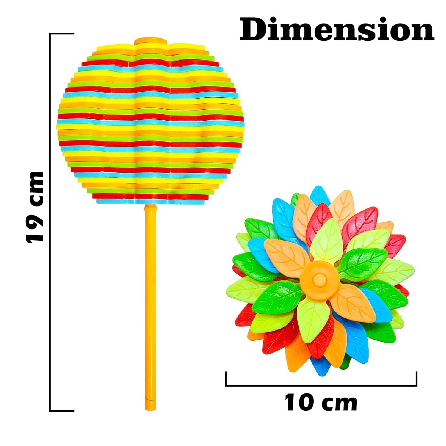 Candy Flower Toy for Kids, Stress Relief Toy - Colourfull Twisting and Rotating Fidget Spinner, Durable, Fun Stress Buster Gift
