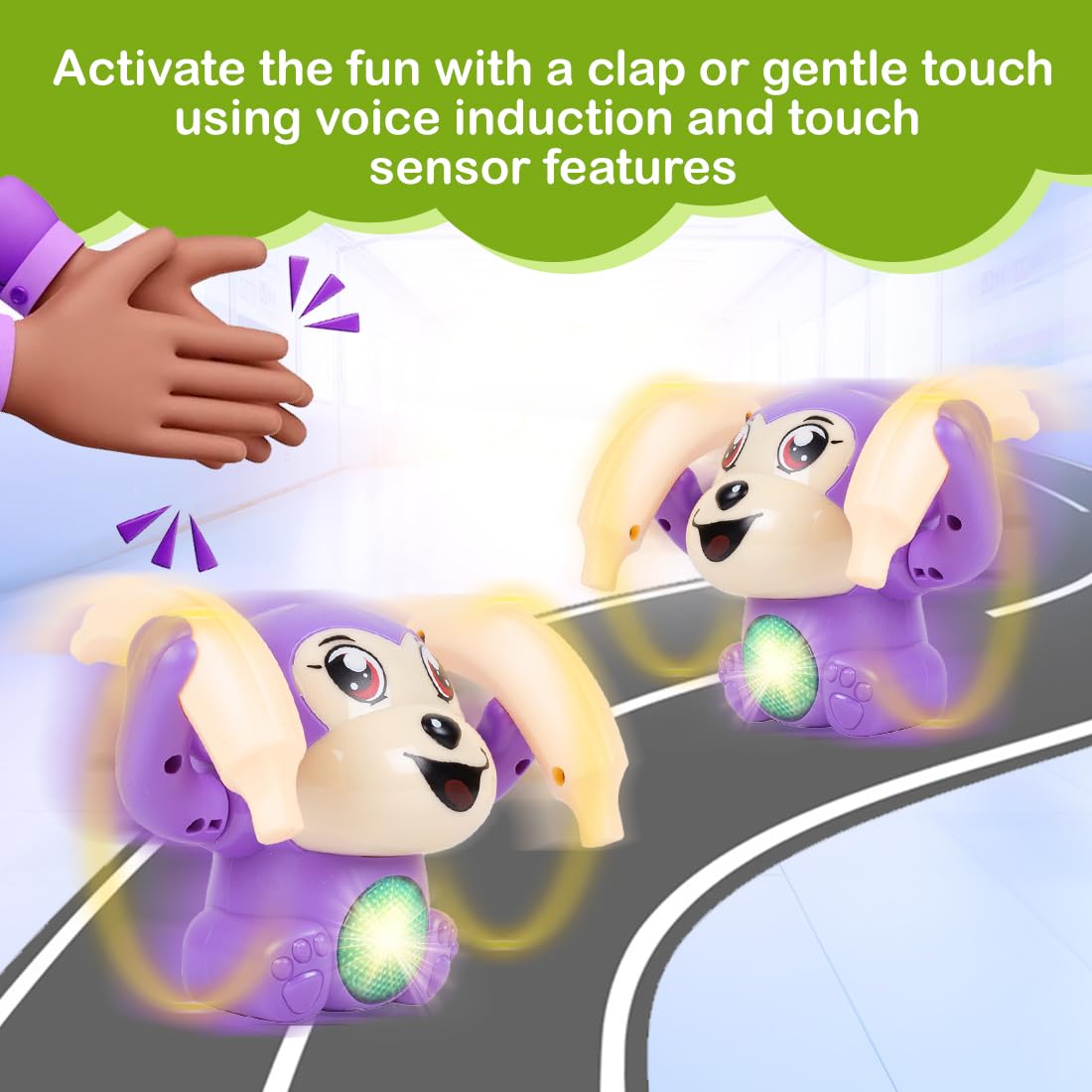 olling Banana Monkey Toys with Voice/Touch Sensor On Dancing Monkey Dancing Toy for Kids Rolling Electric for Children Doll Tumble Toy with Sound Light Effects