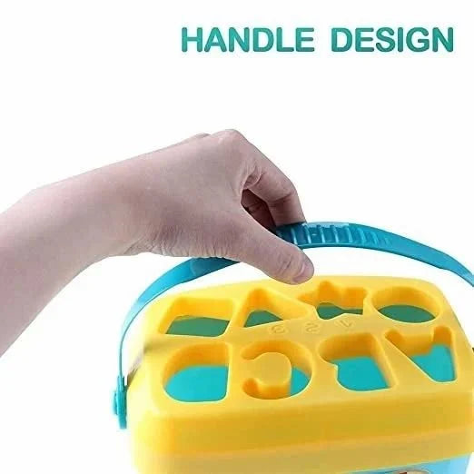 Baby'S First Shape Sorting Blocks Toys With 16 Building Blocks