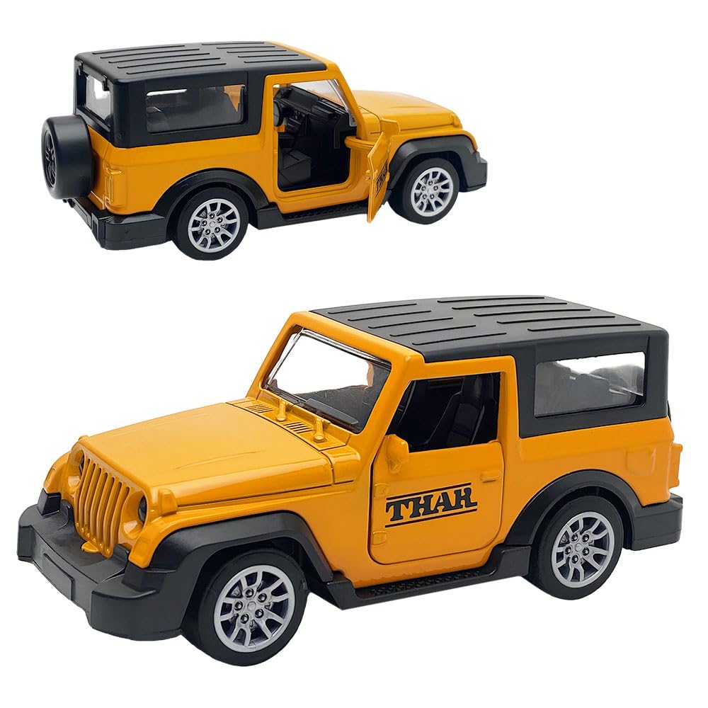 Metal Thar Car Small Pull Back Diecast Metal Toy with Open Doors for Kids, Pack of 1