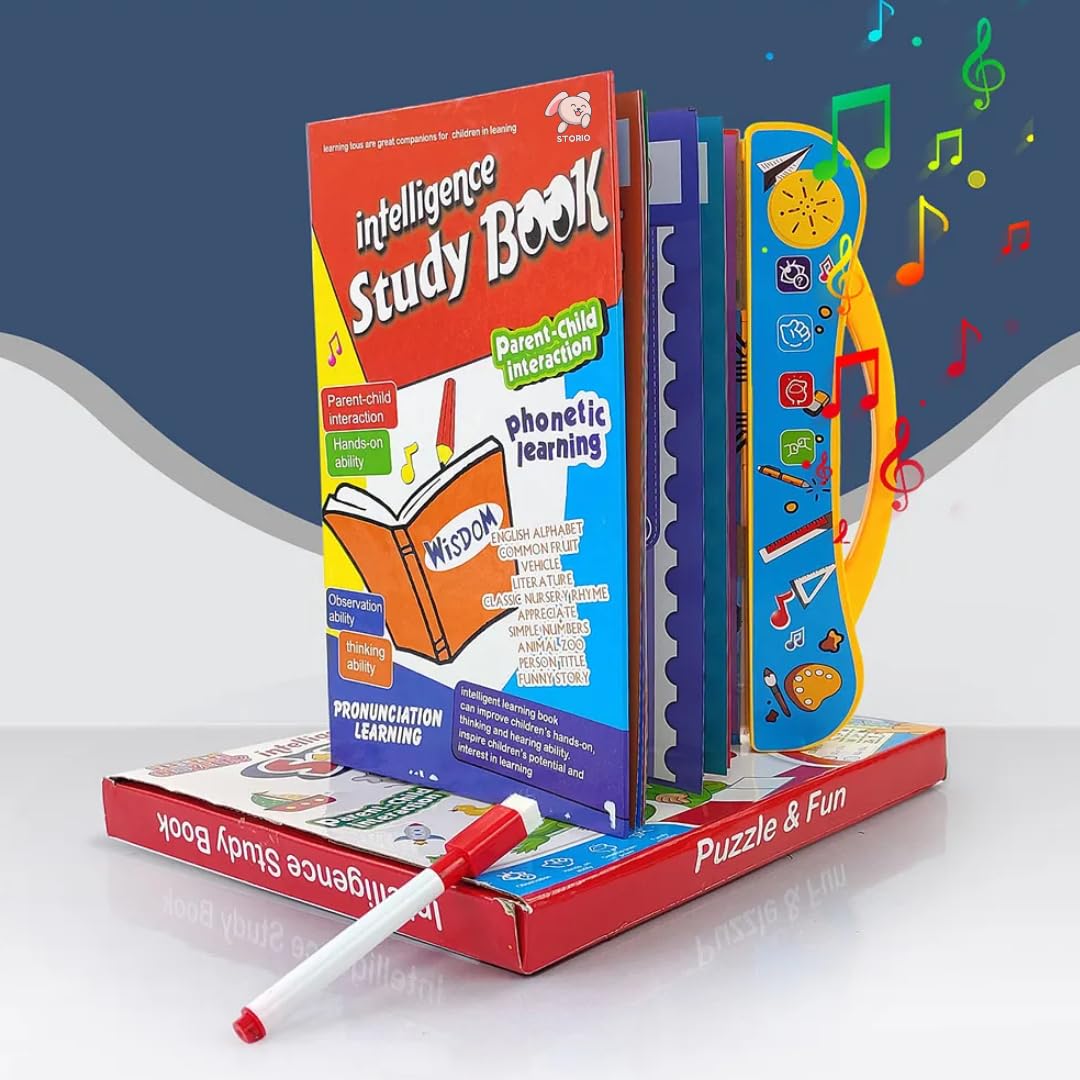 Study Book for Kids, Learning Words & Letters Sound E-Books, Early Educational English Learning Intelligence Books for Boys & Girls