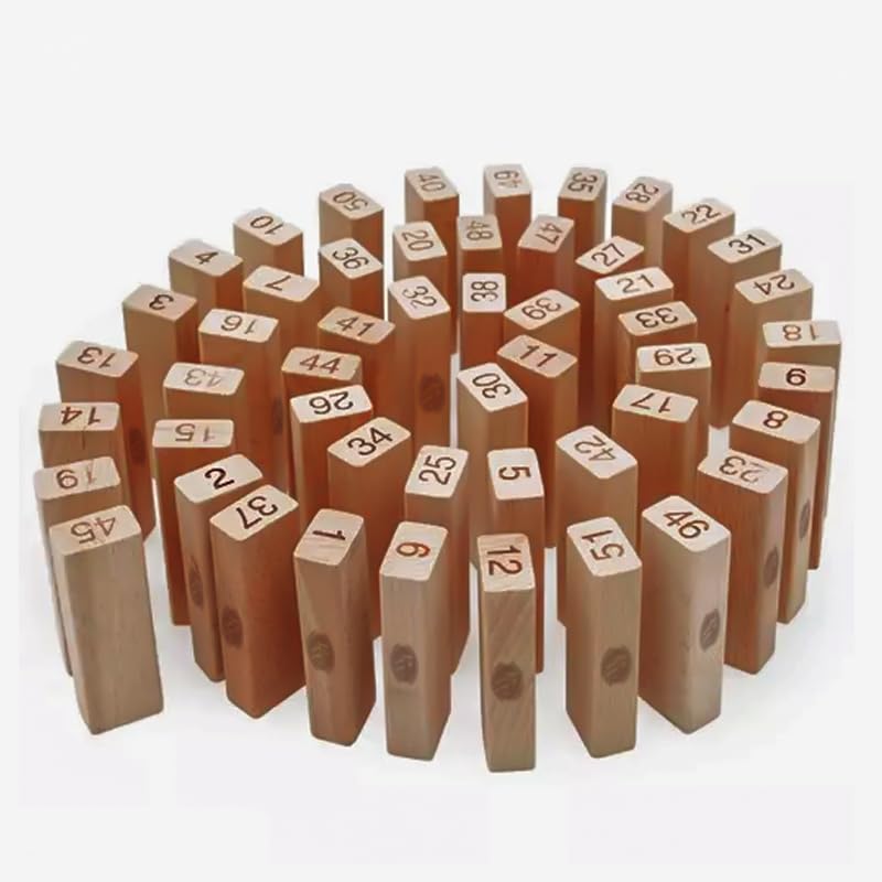 Tumbling Tower - Premium Stacking Tower Game for Kids, Adult & Family | Improves Strategic Thinking, Fine Motor Skills, Concentration | Premium Wood