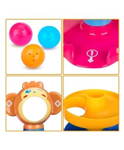 Toy Imagine Ball Drop & Roll Ramp Game | Swirling Tower Toy with Balls for Kids Age 2-5 Years | Motor Skill Development Ball Activity Toy for Babies & Toddlers | Colorful Ball Drop Toy (Pack of 1)