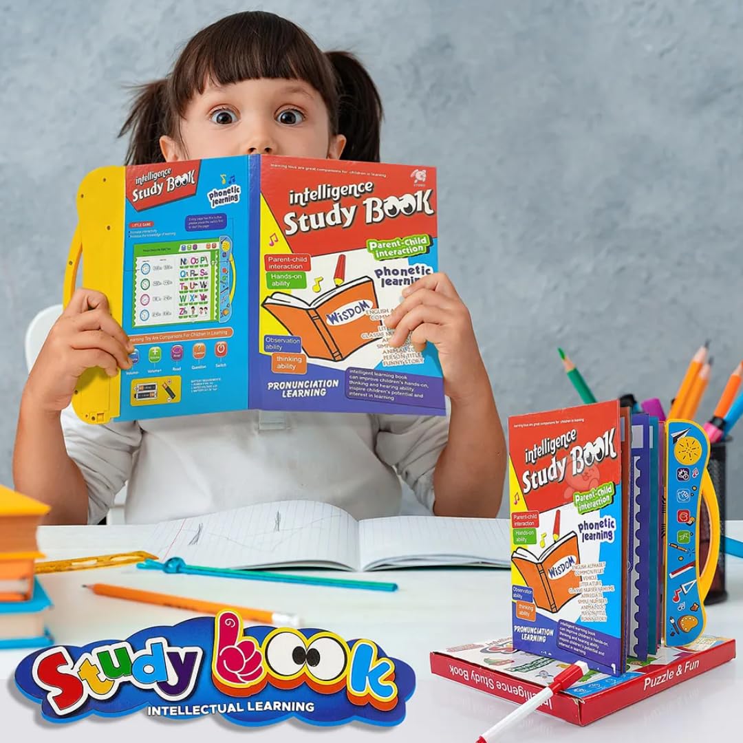 Study Book for Kids, Learning Words & Letters Sound E-Books, Early Educational English Learning Intelligence Books for Boys & Girls