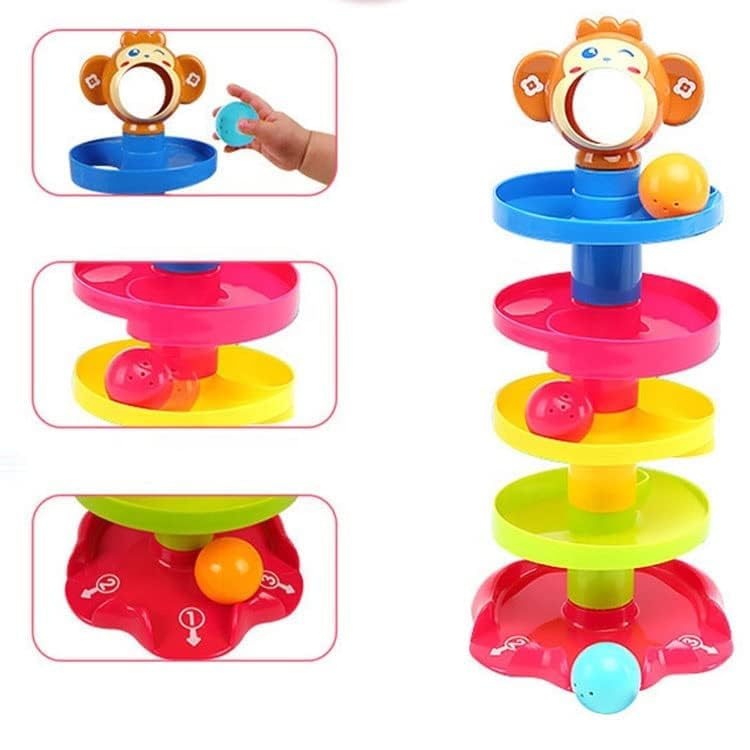 Toy Imagine Ball Drop & Roll Ramp Game | Swirling Tower Toy with Balls for Kids Age 2-5 Years | Motor Skill Development Ball Activity Toy for Babies & Toddlers | Colorful Ball Drop Toy (Pack of 1)