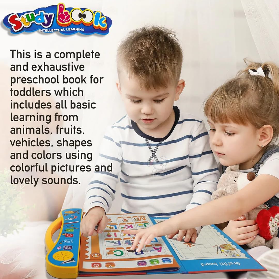 Study Book for Kids, Learning Words & Letters Sound E-Books, Early Educational English Learning Intelligence Books for Boys & Girls