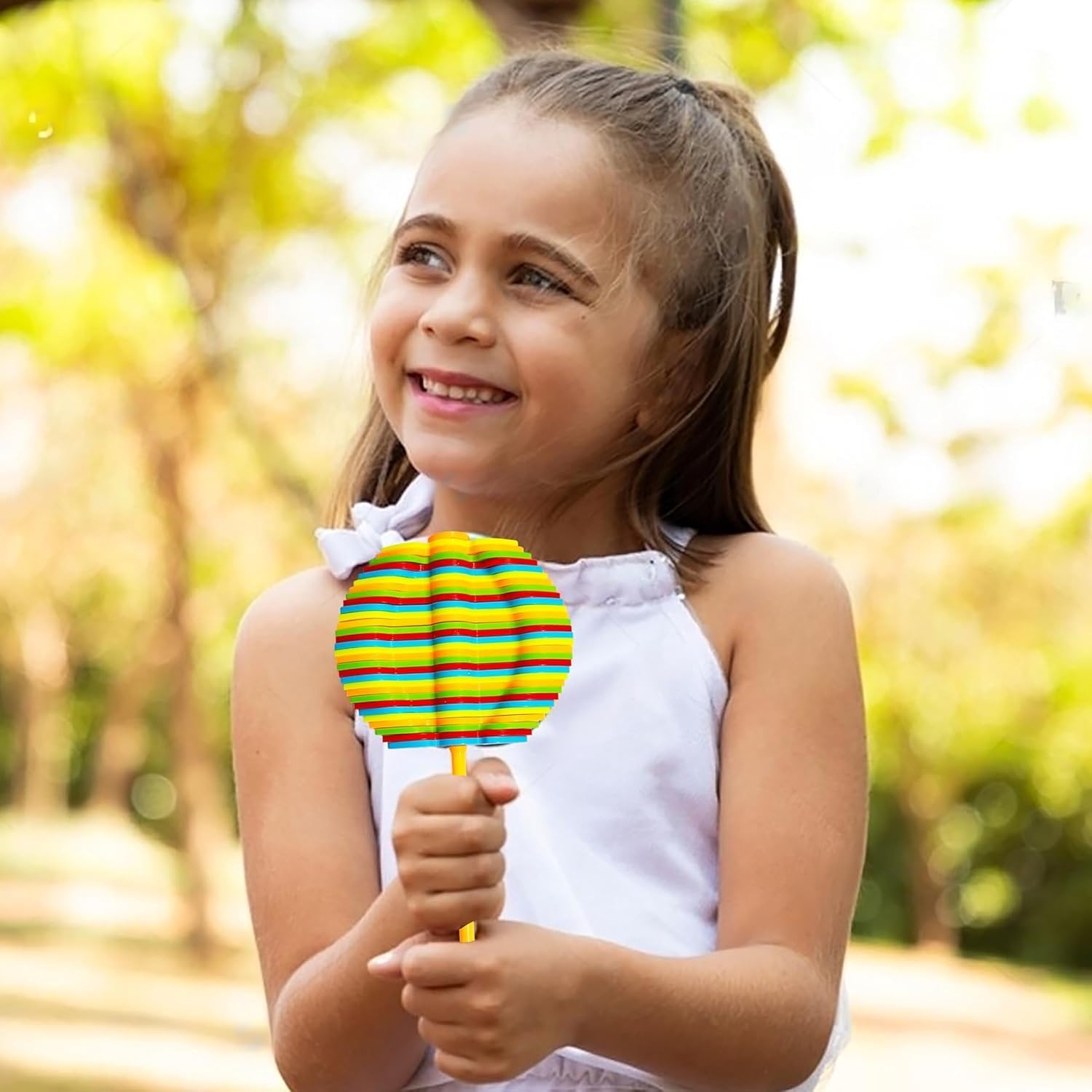 Candy Flower Toy for Kids, Stress Relief Toy - Colourfull Twisting and Rotating Fidget Spinner, Durable, Fun Stress Buster Gift