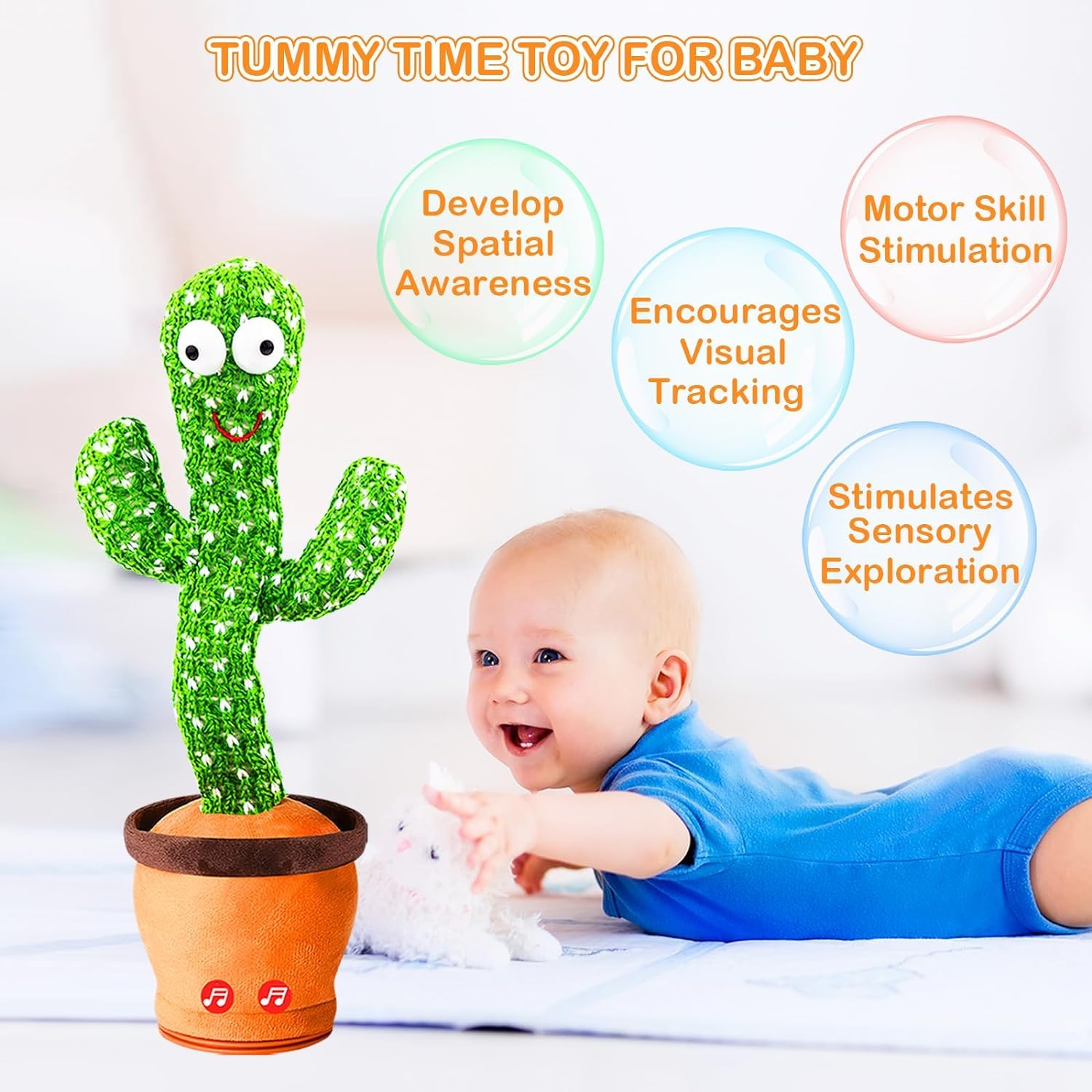 Rechargeable Toys Talking Cactus Baby Toys for Kids Dancing Cactus Toys Can Sing Wriggle & Singing Recording Repeat What You Say Funny Education Toys for Children Playing Home Decor for Kids