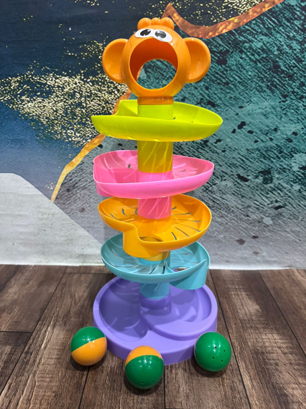 Toy Imagine Ball Drop & Roll Ramp Game | Swirling Tower Toy with Balls for Kids Age 2-5 Years | Motor Skill Development Ball Activity Toy for Babies & Toddlers | Colorful Ball Drop Toy (Pack of 1)